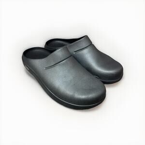 OOFOS OOcloog Clog Womens 10 Mens 8 Black Recovery Slip On Comfort Shoes